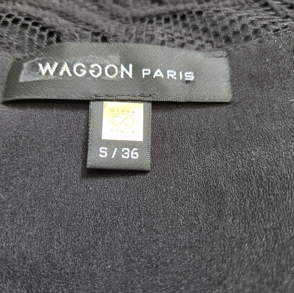 WAGGON PARIS lightweight Lace Overlay Hi-Lo Top. Size Small - Picture 8 of 14